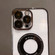 iPhone 12 Magsafe Electroplate PC Phone Case - Black