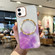 iPhone 12 Marble MagSafe Clear Phone Case - Purple