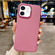iPhone 12 Metal Liquid Silicone Skin Feel Phone Case - Rose Red