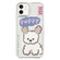 iPhone 12 Mirror Puppy Pattern TPU + PC Phone Case - Poodle