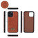 iPhone 12 Multi-functional Zipper Wallet Leather Phone Case - Brown
