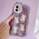 iPhone 12 Plush Cute Rabbit Full Coverage Phone Case - Purple