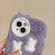iPhone 12 Plush Cute Rabbit Full Coverage Phone Case - Purple