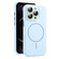 iPhone 12 Pro AG Fine Hole Liquid Silicone MagSafe Magnetic Phone Case - Sierra Blue