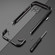 iPhone 12 Pro Aurora Series Lens Protector + Metal Frame Protective Case - Silver