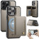 iPhone 12 Pro AutSpace A13 MagSafe Magnetic RFID Flip Card Bag Phone Case - Grey