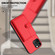 iPhone 12 Pro Button Card Bag RFID Anti-theft Phone Case - Red