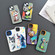 iPhone 12 Pro Cartoon Animal Graffiti PC + TPU Phone Case - White Face Cat