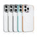 iPhone 12 Pro Color Edge Lens Holder MagSafe Magnetic Phone Case - White