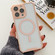 iPhone 12 Pro Colorful Two-Color Lens Film MagSafe Magnetic Horn Acrylic+TPU Case - Pink