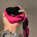 iPhone 12 Pro Creative Plush Heart Design Phone Case with Lanyard - Rose Red