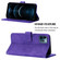 iPhone 12 Pro Crossbody 3D Embossed Flip Leather Phone Case - Purple