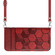 iPhone 12 Pro Crossbody Football Texture Magnetic PU Phone Case - Red