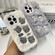 iPhone 12 Pro Cute Embroidery Plush Silicone Phone Case - Moon
