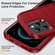 iPhone 12 Pro Defender Gen2 Rugged PC + Silicone Phone Case with Holder - Red+Black