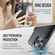 iPhone 12 Pro DG.MING K1 MagSafe Detachable Wallet RFID Back Cover Phone Case - Black