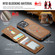 iPhone 12 Pro DG.MING K1 MagSafe Detachable Wallet RFID Back Cover Phone Case - Brown