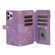 iPhone 12 Pro Dream 9-Card Wallet Zipper Bag Leather Phone Case - Purple