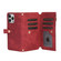 iPhone 12 Pro Dream 9-Card Wallet Zipper Bag Leather Phone Case - Red