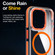 iPhone 12 Pro Dual-Color Clear Acrylic Hybrid TPU MagSafe Phone Case - Orange