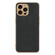 iPhone 12 Pro Electroplating Lambskin Leather Phone Case - Black