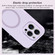 iPhone 12 Pro Fine Hole Pure Color Liquid Silicone MagSafe Phone Case - Lilac