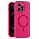 iPhone 12 Pro Fine Hole Pure Color Liquid Silicone MagSafe Phone Case - Rose Red