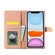 iPhone 12 Pro Forwenw F1 Series Matte Strong Magnetism Horizontal Flip Leather Case with Holder & Card Slots & Wallet & Photo Frame - Rose Gold