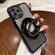 iPhone 12 Pro Gradient Glitter Diamond Plated Holder Magsafe Phone Case - Black
