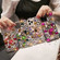 iPhone 12 Pro Handmade Bling Rhinestone Gemstone Fox PC Phone Case - Green