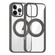 iPhone 12 Pro High Transparency 360 Degree Rotating Holder MagSafe Phone Case - Titanium Gray