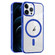 iPhone 12 Pro Ice Color Magnetic Series TPU Hybrid Acrylic Magsafe Phone Case - Blue