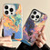 iPhone 12 Pro Laser Cat PC Shockproof Phone Case - Black