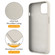 iPhone 12 Pro Liquid Silicone MagSafe Magnetic Phone Case with Ring Holder - Antique White