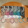 iPhone 12 Pro Loves Leaves Gradient Glitter Bracelets Carbon Fiber Magsafe TPU Phone Case - Black