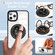 iPhone 12 Pro Magnetic Rotating Ring Holder Phone Case - Black