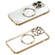iPhone 12 Pro MagSafe CD Texture Metal Lens Frame Full Coverage Phone Case - Gold