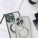 iPhone 12 Pro MagSafe Electroplated Magnetic TPU Phone Case with Dust Filter & Lens Film - Green