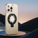 iPhone 12 Pro Metal Paint Frosted PC MagSafe Phone Case with Lens Film - Gold