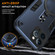 iPhone 12 Pro Metal Ring 360 Degree Rotating Holder PC Hybrid TPU Phone Case - Navy Blue