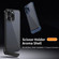 iPhone 12 Pro Metal Scissor Holder Translucent Aroma Phone Case - Silver