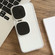 iPhone 12 Pro Metal Sunglasses Holder TPU + PC Phone Case - White