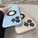 iPhone 12 Pro Plating Large Window MagSafe Phone Case - Gray
