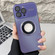 iPhone 12 Pro Plating Large Window MagSafe Phone Case - Purple