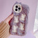 iPhone 12 Pro Plush Cute Rabbit Full Coverage Phone Case - Purple