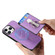 iPhone 12 Pro Retro Folding Ring Holder Card Bag MagSafe Phone Case - Purple