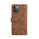 iPhone 12 Pro Retro Frosted Horizontal Flip Leather Case with Holder & Card Slot & Wallet & Zipper Pocket & Lanyard - Brown