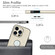 iPhone 12 Pro Rhombic Leather Back Cover Phone Case - White