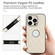 iPhone 12 Pro Rhombic Leather Back Cover Phone Case - White