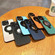 iPhone 12 Pro Skin Feel Armor Magnetic Holder Phone Case - Black